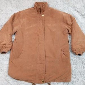 Vintage Preswick & Moore Womens Jacket Brown M Pockets Thermolite Plus Insulated